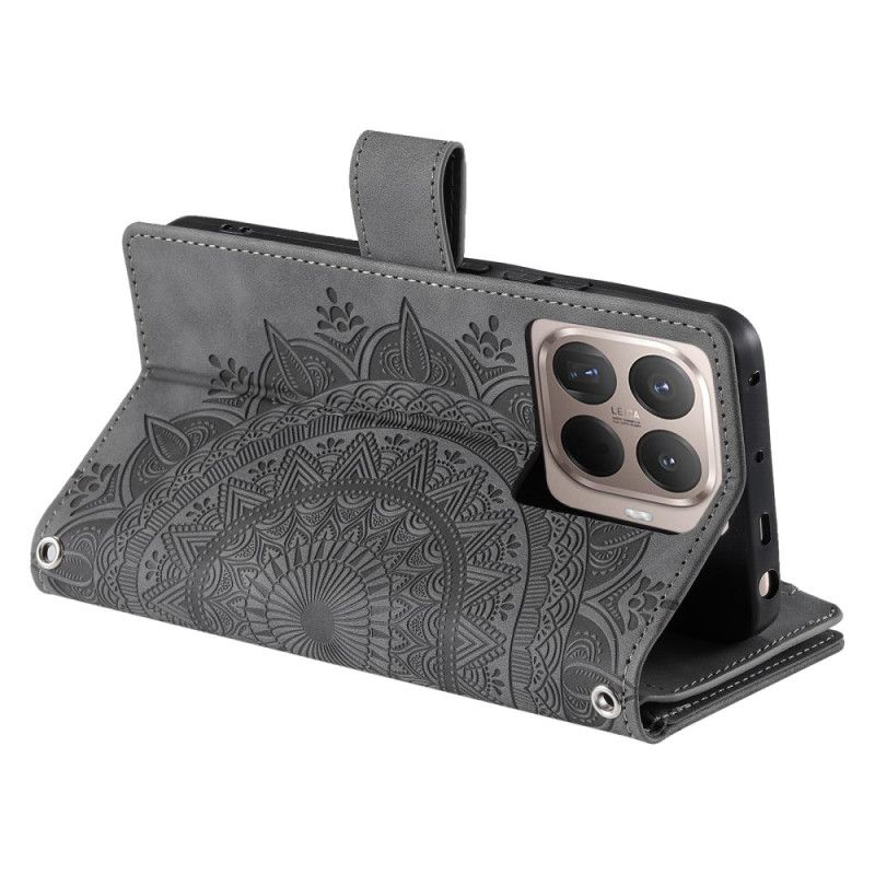 Kotelot Xiaomi 15t Pro Mandala-mokkanahkajäljitelmälompakko