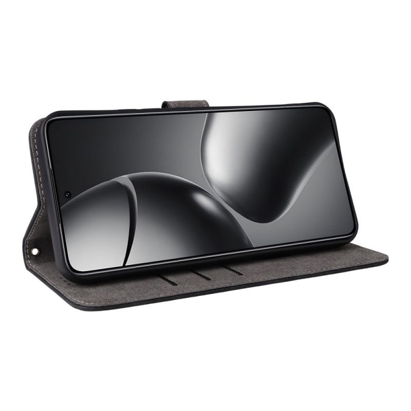 Kotelot Xiaomi 15t Pro Rfid-lompakko Mokkanahkaefektillä