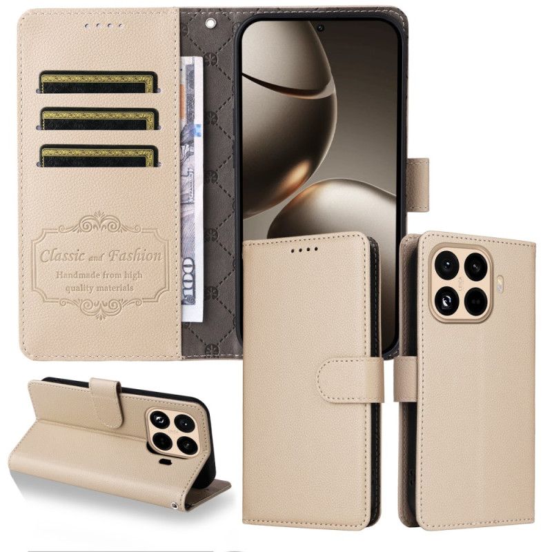 Kotelot Xiaomi 15t Pro Rfid-nahkajäljitelmälompakko