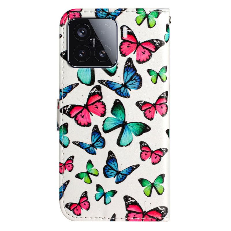 Kotelot Xiaomi 15t Pro Värikkäät Perhoset