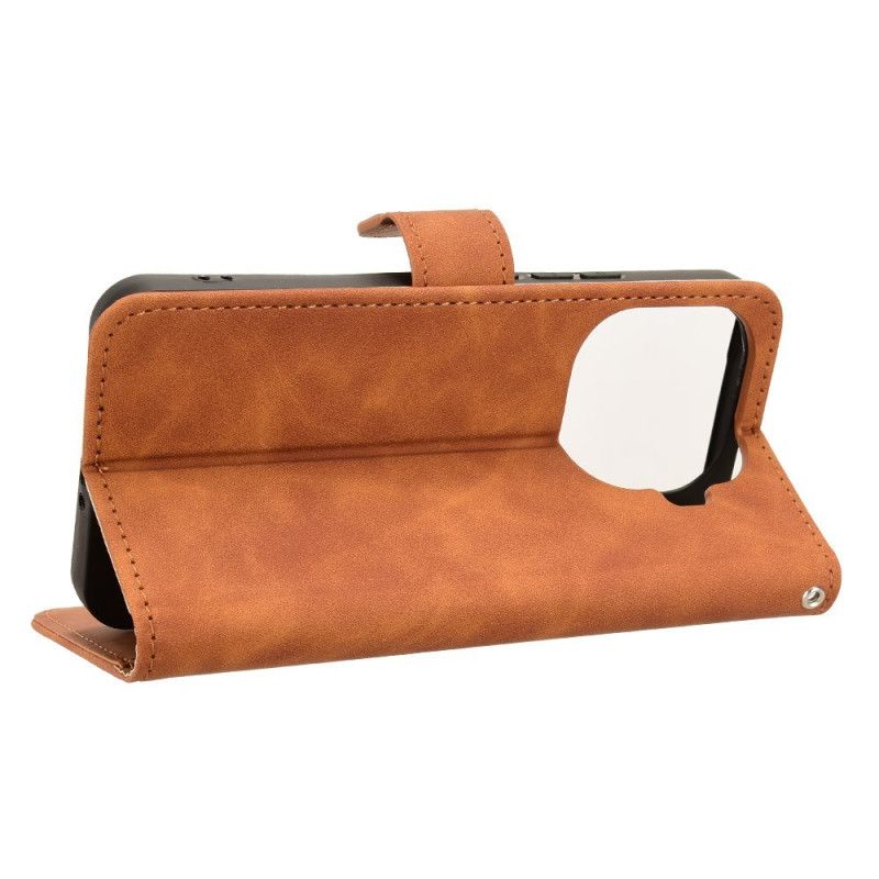 Nahkakotelo Xiaomi 15t Pro Mokkanahkakuvioinen