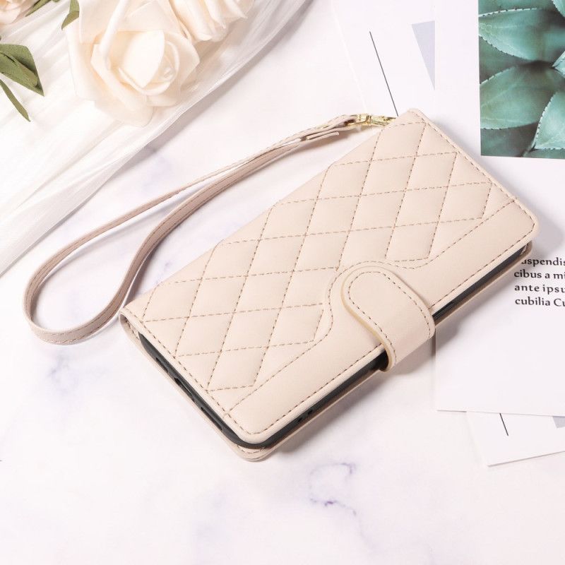 Nahkakotelo Xiaomi 15t Pro Tikattu Hihna Ja Olkahihna