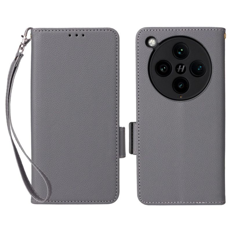 Kuoret Oppo Find X8 Pro Litsikuvioinen Ranneke Tekstuuri