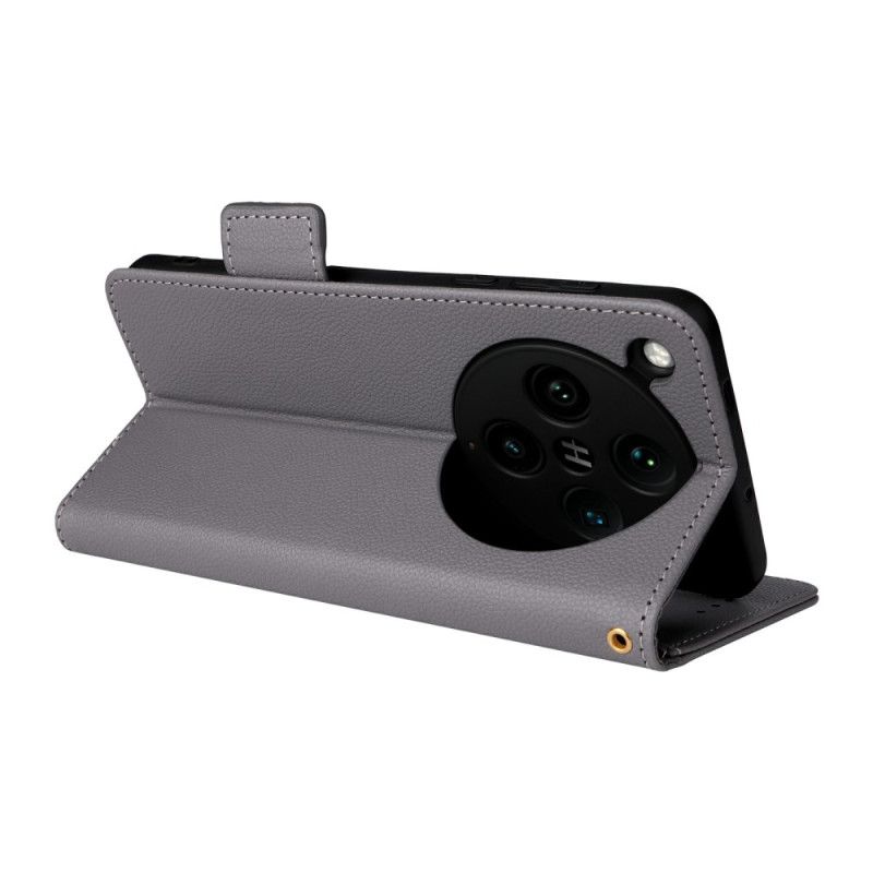 Kuoret Oppo Find X8 Pro Litsikuvioinen Ranneke Tekstuuri