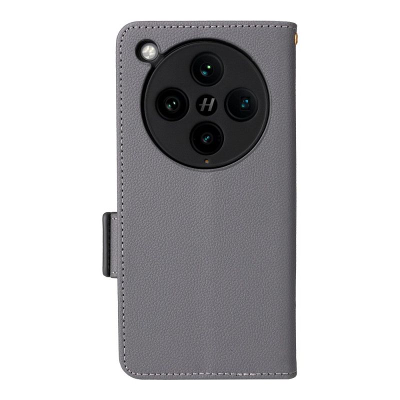 Kuoret Oppo Find X8 Pro Litsikuvioinen Ranneke Tekstuuri