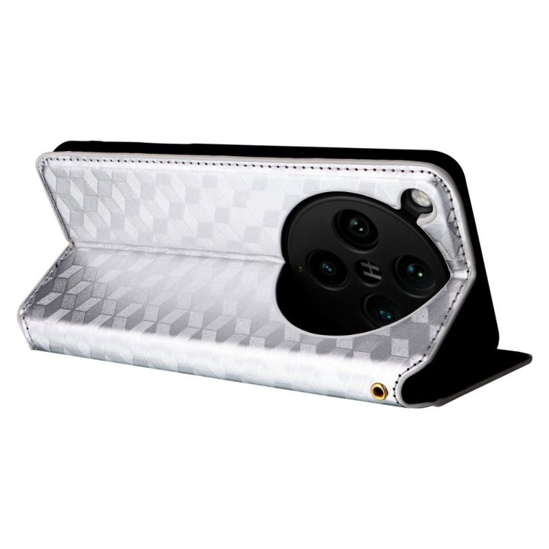 Nahkakotelo Oppo Find X8 Pro Timanttikuvio 3d