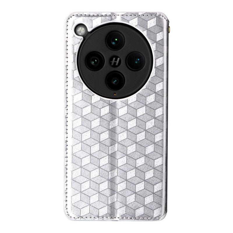 Nahkakotelo Oppo Find X8 Pro Timanttikuvio 3d