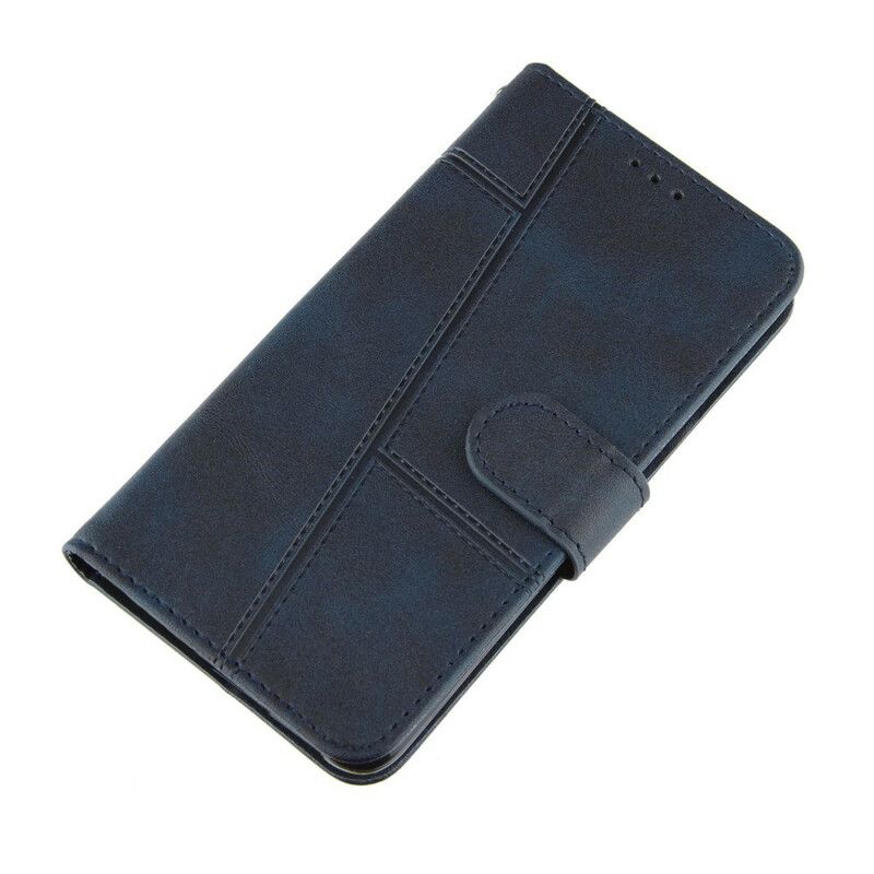 Flip Kotelot iPhone 13 Geo Leather Effect Strappy