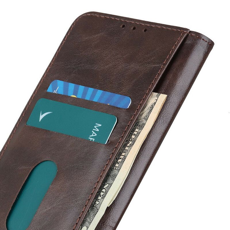 Flip Kotelot iPhone 13 Tricolor Vintage Leather Effect