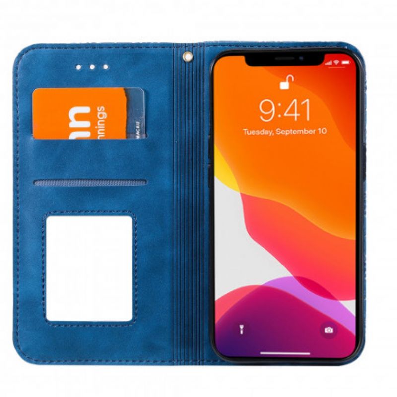 Nahkakuori Flip Kotelot iPhone 13 Puhelinkuoret Barokkikukat