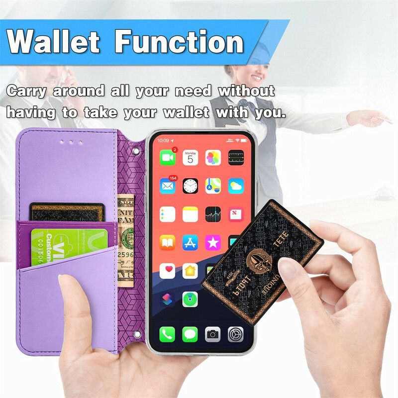 Nahkakuori Flip Kotelot iPhone 13 Puhelinkuoret Mandala
