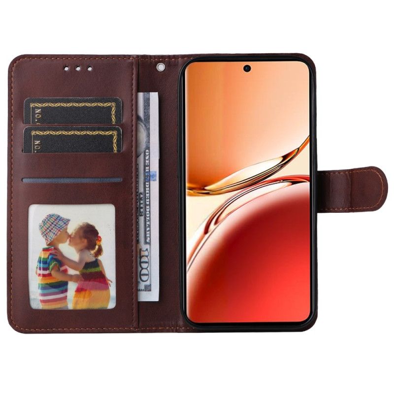 Kotelot Oppo Reno 12f 5g Puhelinkuoret Pelkkä Keinonahka Hihnalla