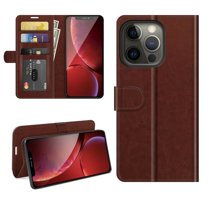 Flip Kotelot iPhone 13 Pro Max Faux Leather Ultra