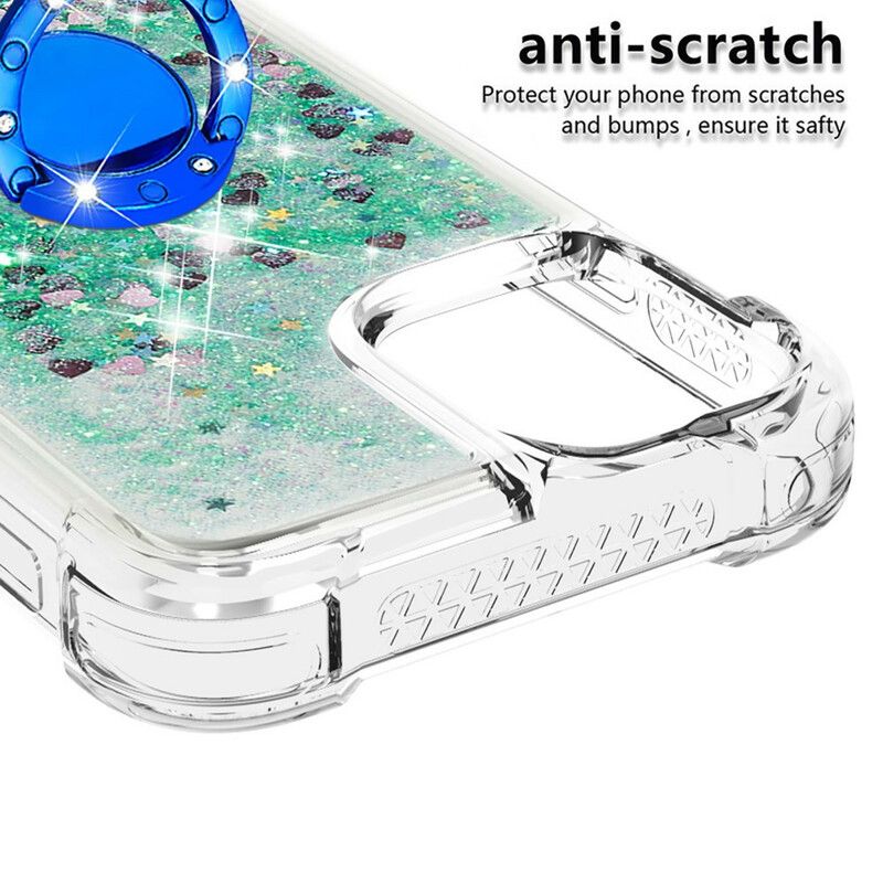 Kuori Case iPhone 13 Pro Max Puhelinkuoret Paljetteja Sormustelineellä