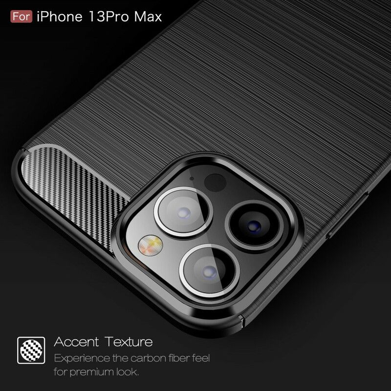 Kuori iPhone 13 Pro Max Harjattua Hiilikuitua Suojakuori