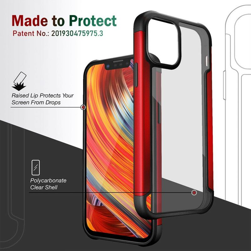 Kuori iPhone 13 Pro Max Hybridipuskurin Selkeät Reunat