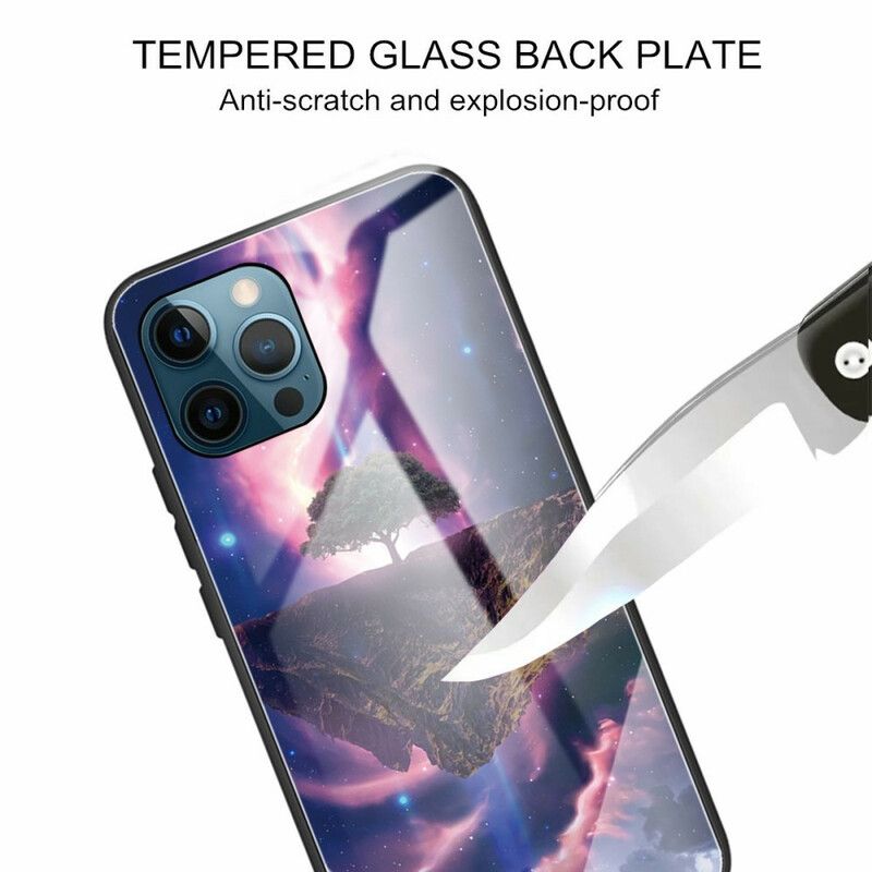 Kuori iPhone 13 Pro Max Tempered Glass World Tree