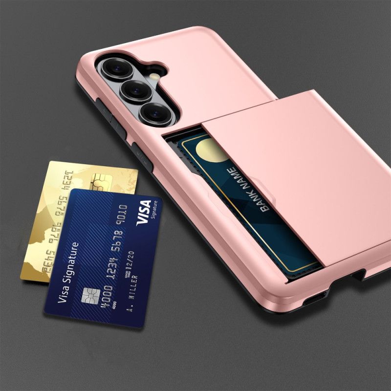 Case Samsung Galaxy S26 Plus Puhelinkuoret Metallikuvioinen Korttikotelo