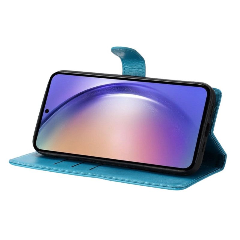 Kotelot Samsung Galaxy S26 Plus Puhelinkuoret Kukkakuvioinen Perhoskuvio Ja Kaulanauha