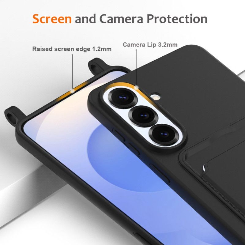 Kuori Samsung Galaxy S26 Plus Korttikotelo Ja Nauha