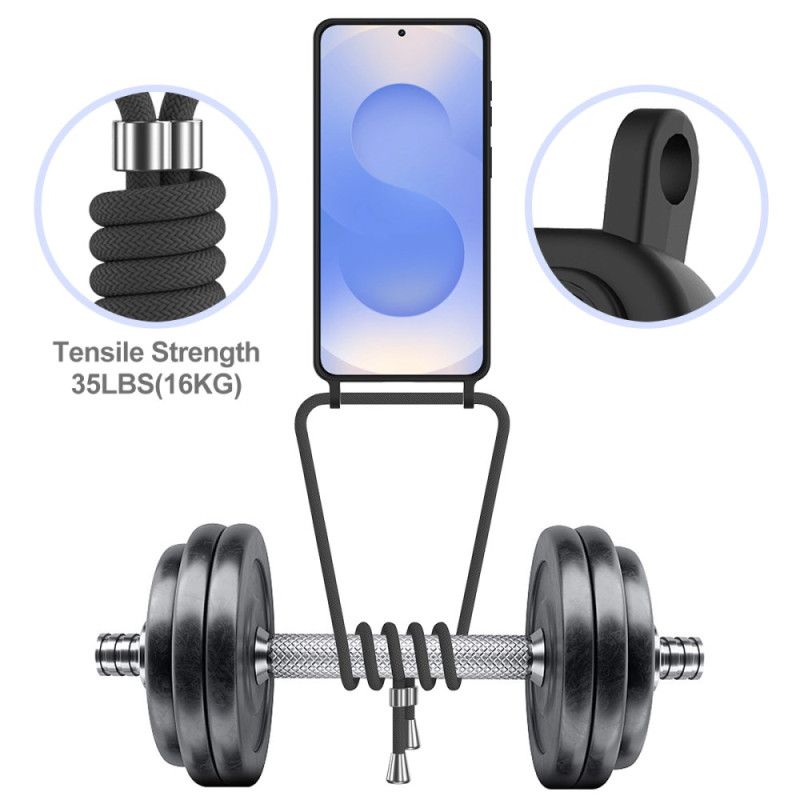 Kuori Samsung Galaxy S26 Plus Korttikotelo Ja Nauha