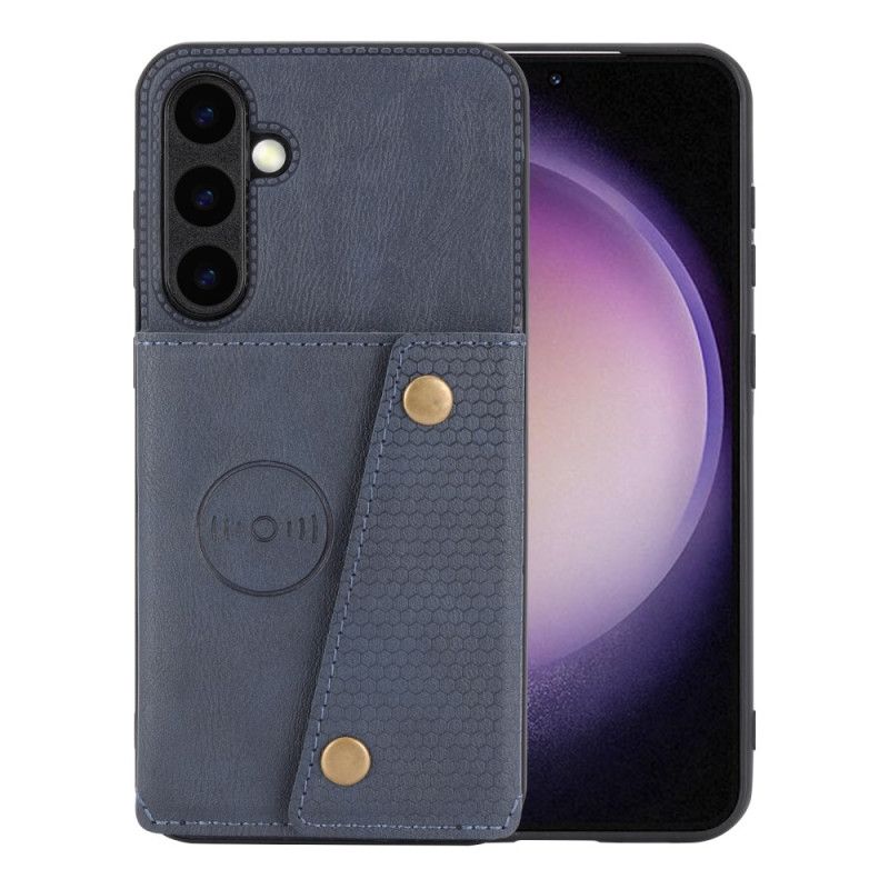 Kuori Samsung Galaxy S26 Plus Nahkakuvioinen Korttikotelo