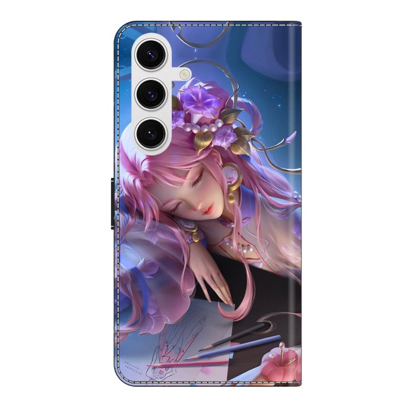 Nahkakotelo Samsung Galaxy S26 Plus Prinsessa Ruusunen