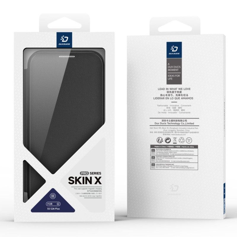 Nahkakotelo Samsung Galaxy S26 Plus Puhelinkuoret Magneettinen Skin X Pro Dux Ducis