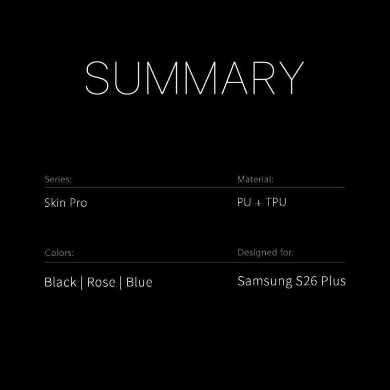 Nahkakotelo Samsung Galaxy S26 Plus Skin Pro -sarjan Dux Ducis