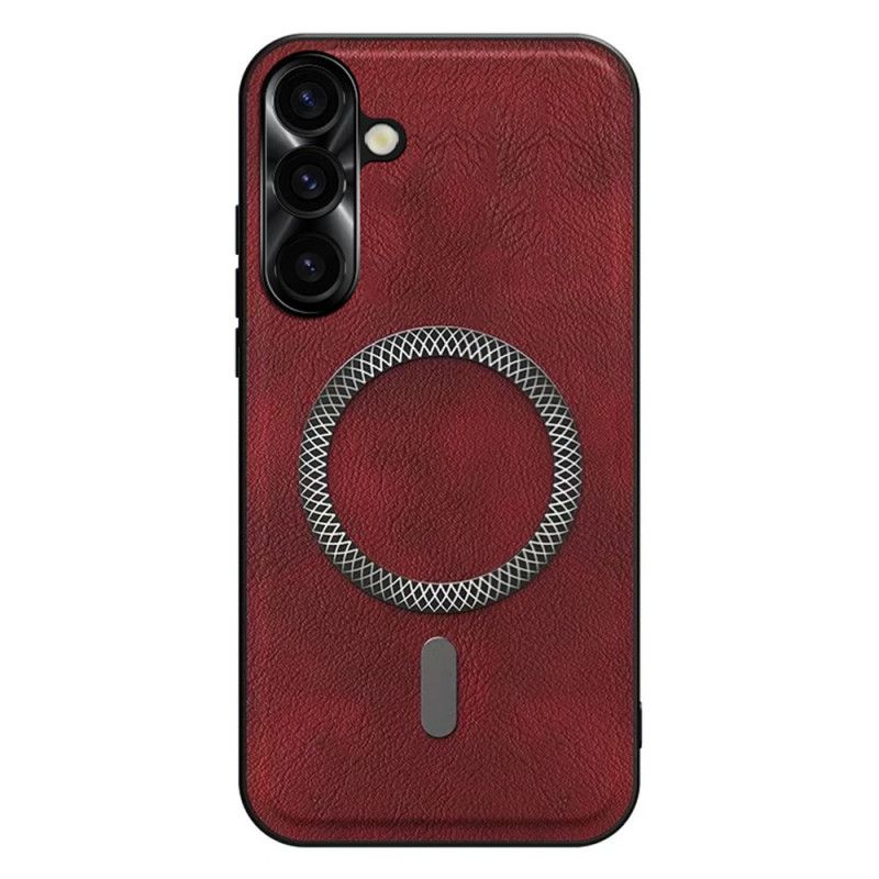 Puhelinkuoret Samsung Galaxy S26 Plus Nahkaefekti Ja Metallinen Linssikehys