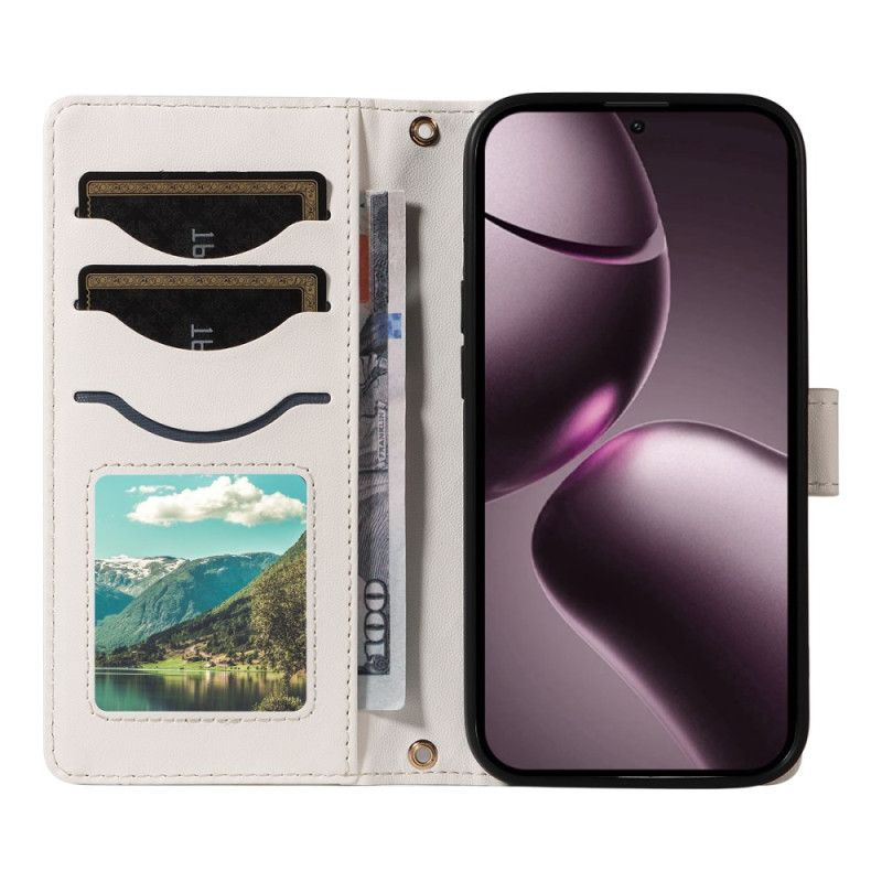 Kotelot Xiaomi 15t Tikattu Hihnalla Ja Olkahihnalla