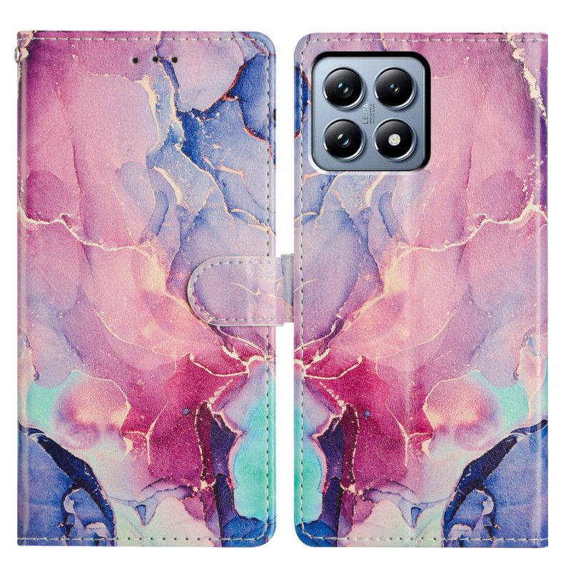 Kotelot Xiaomi 15t Vihreä Ja Vaaleanpunainen Marmori