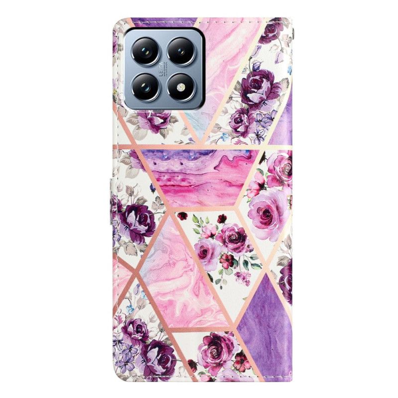 Kotelot Xiaomi 15t Violetti Kukkakuvio