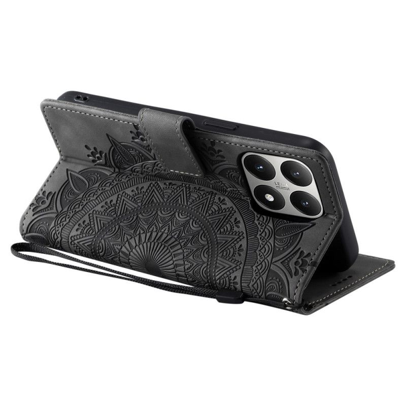 Kuoret Xiaomi 15t Mandala-mokkanahkakuvioinen Lompakko