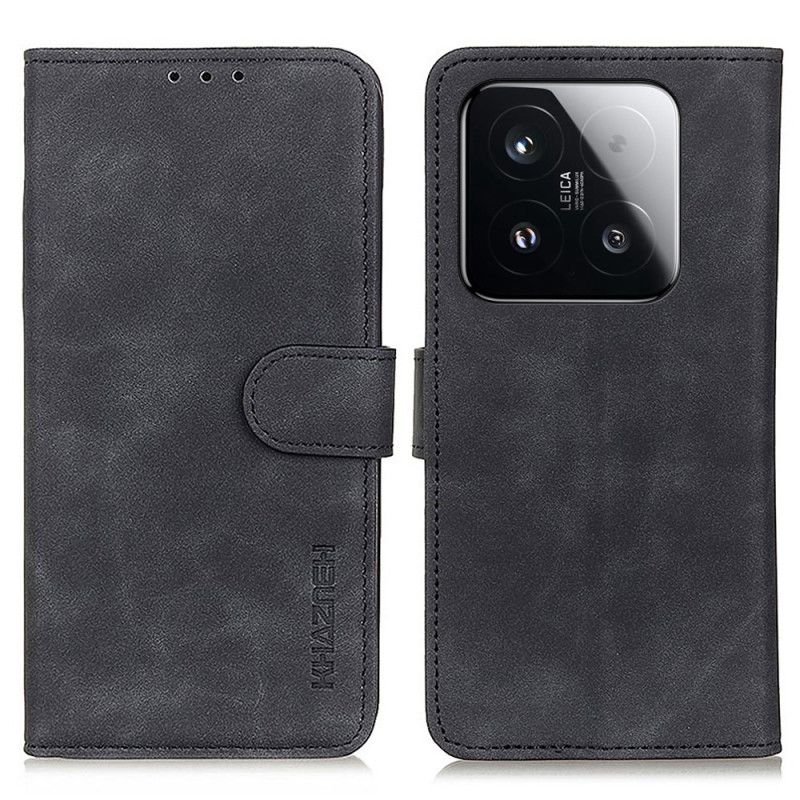 Nahkakotelo Xiaomi 15t Mokkanahkajäljitelmä Khazneh