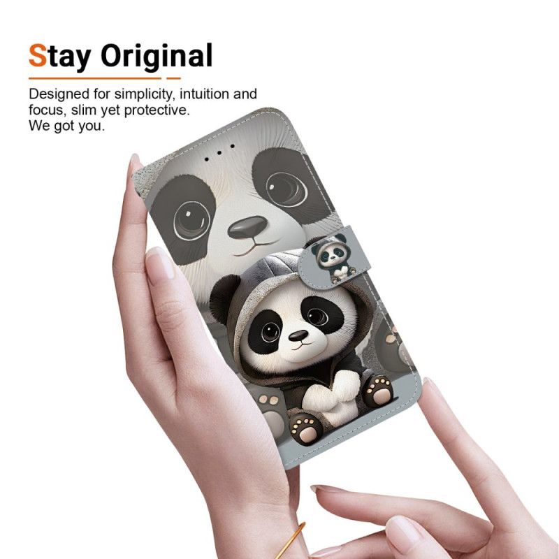 Nahkakotelo Xiaomi 15t Söpö Panda
