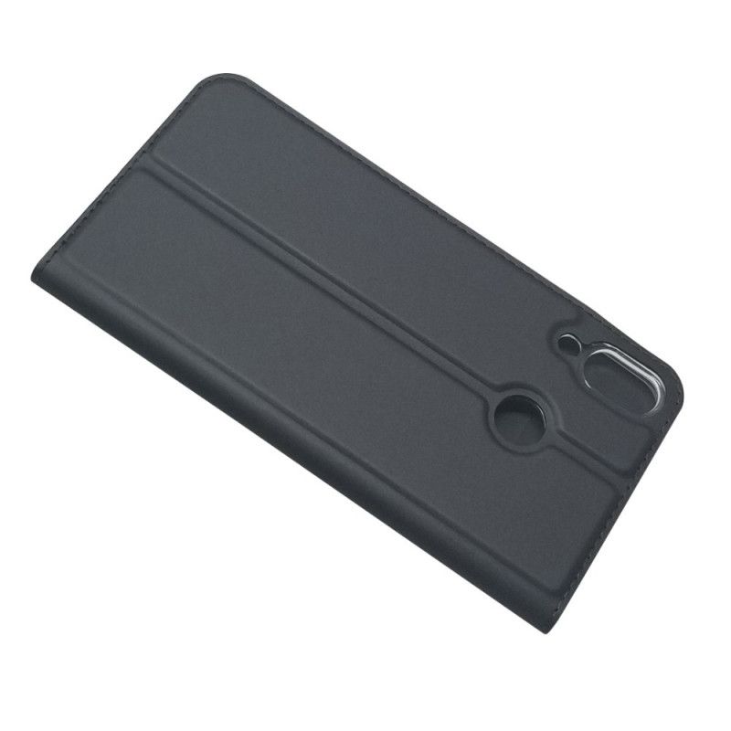 Flip Kotelot Asus ZenFone 5 / 5Z Tummansininen Musta Silkki Tekstuuri Nahkaefekti