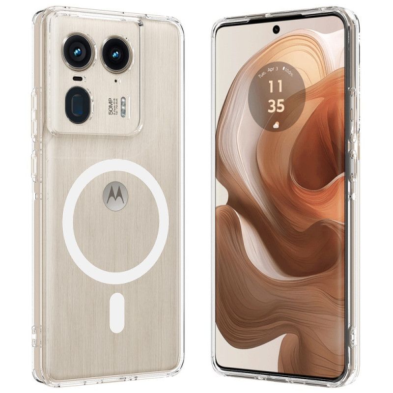 Case Motorola Edge 50 Ultra Puhelinkuoret Läpinäkyvä Yhteensopiva Magsafen Kanssa