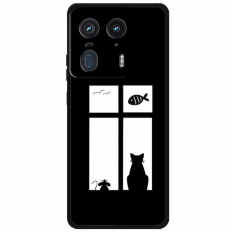 Kuori Motorola Edge 50 Ultra Kissa Ja Hiiri