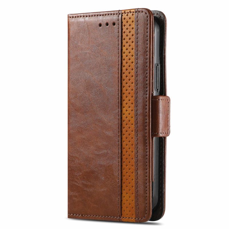 Nahkakotelo Motorola Edge 50 Ultra Vintage-tyylinen Caseneo