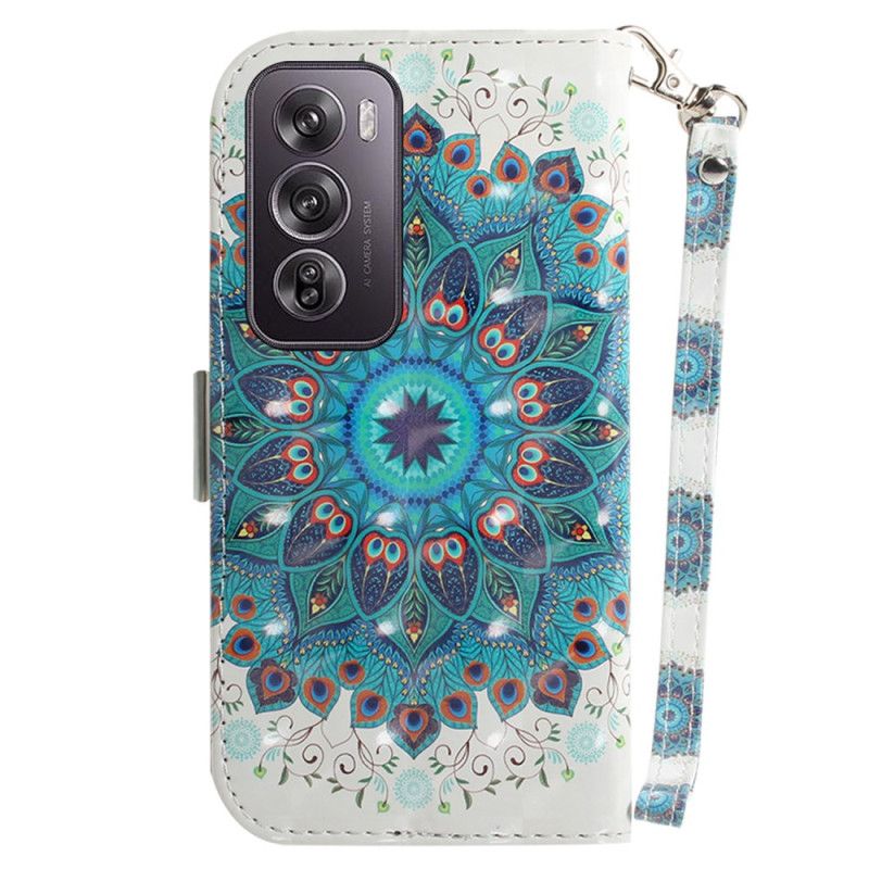 Kotelot Oppo Reno 12 Pro 5g Vihreä Mandala Hihnalla Suojakuori
