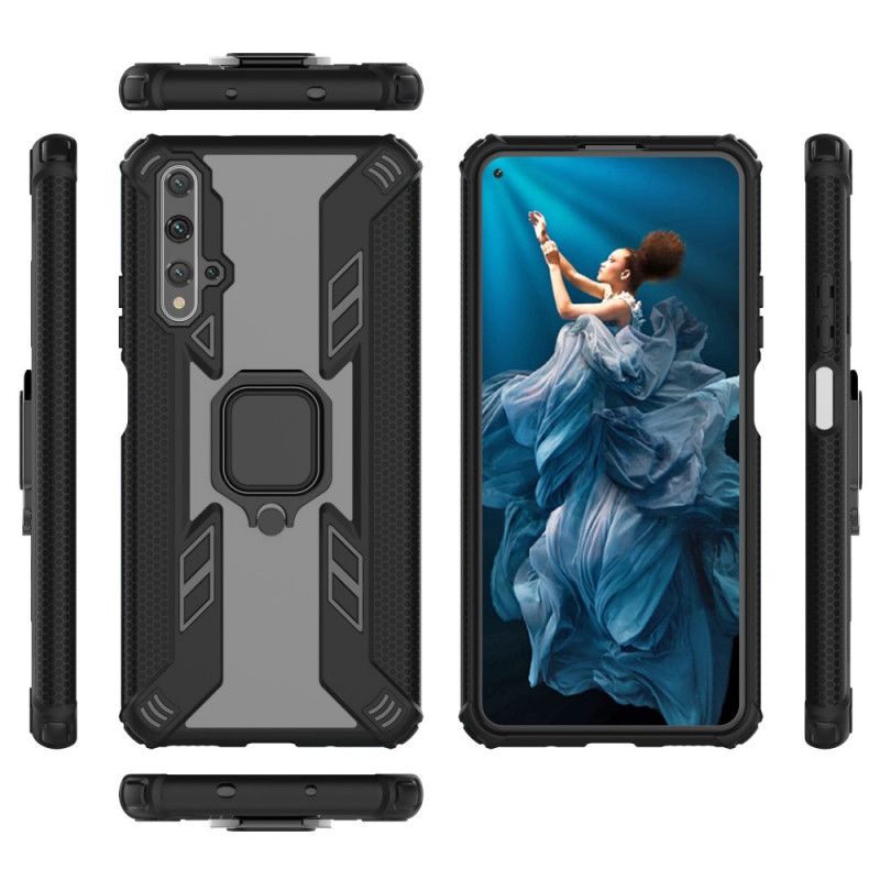 Kuori Huawei Nova 5T Punainen Musta Premium-Rengas