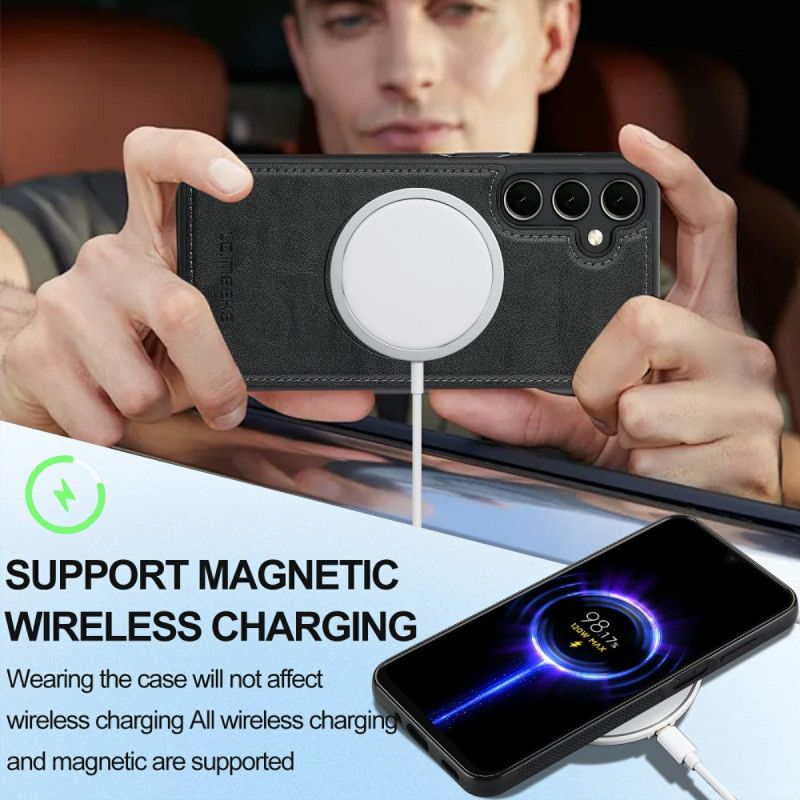 Case Samsung Galaxy S25 Fe Puhelinkuoret Magsafe-yhteensopiva Nahkatyylinen