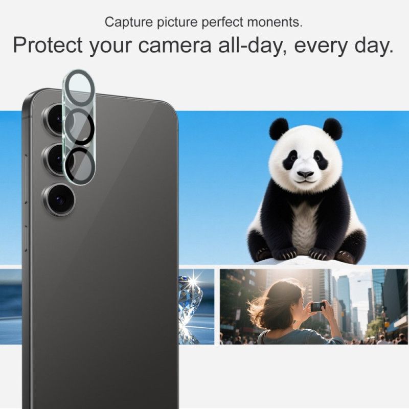 Karkaistusta Lasista Valmistettu Linssinsuoja Samsung Galaxy S25 Fe (musta Ympyräkuvio) Imak