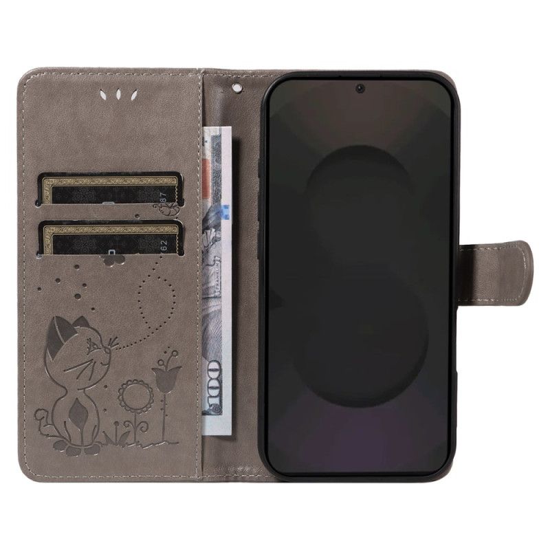 Kotelot Samsung Galaxy S25 Fe Kissa Ja Mehiläinen Suojakuori