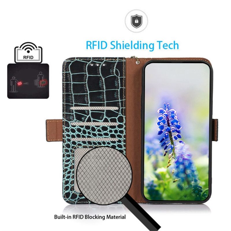 Kotelot Samsung Galaxy S25 Fe Krokotiilikuvioinen