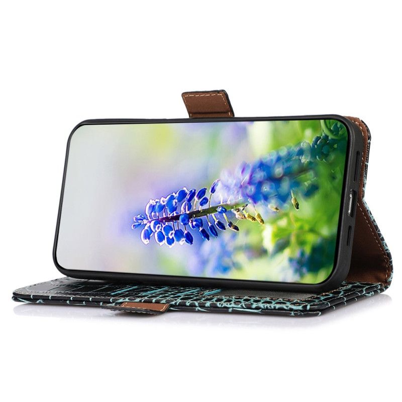 Kotelot Samsung Galaxy S25 Fe Krokotiilikuvioinen