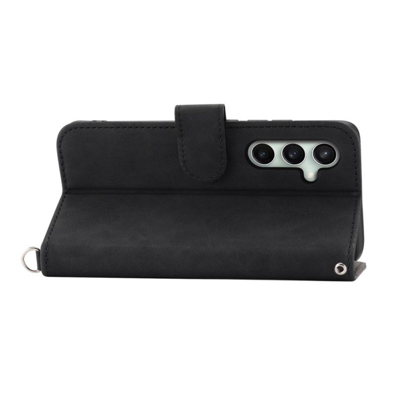 Kotelot Samsung Galaxy S25 Fe Pitsikuvio Hihnalla Ja Olkahihnalla