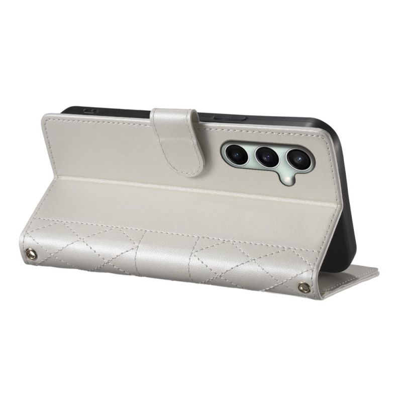 Kuoret Samsung Galaxy S25 Fe Tikattu Lompakko Hihnoilla