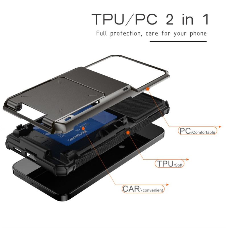 Kuori Samsung Galaxy S25 Fe Käännettävä Korttikotelo